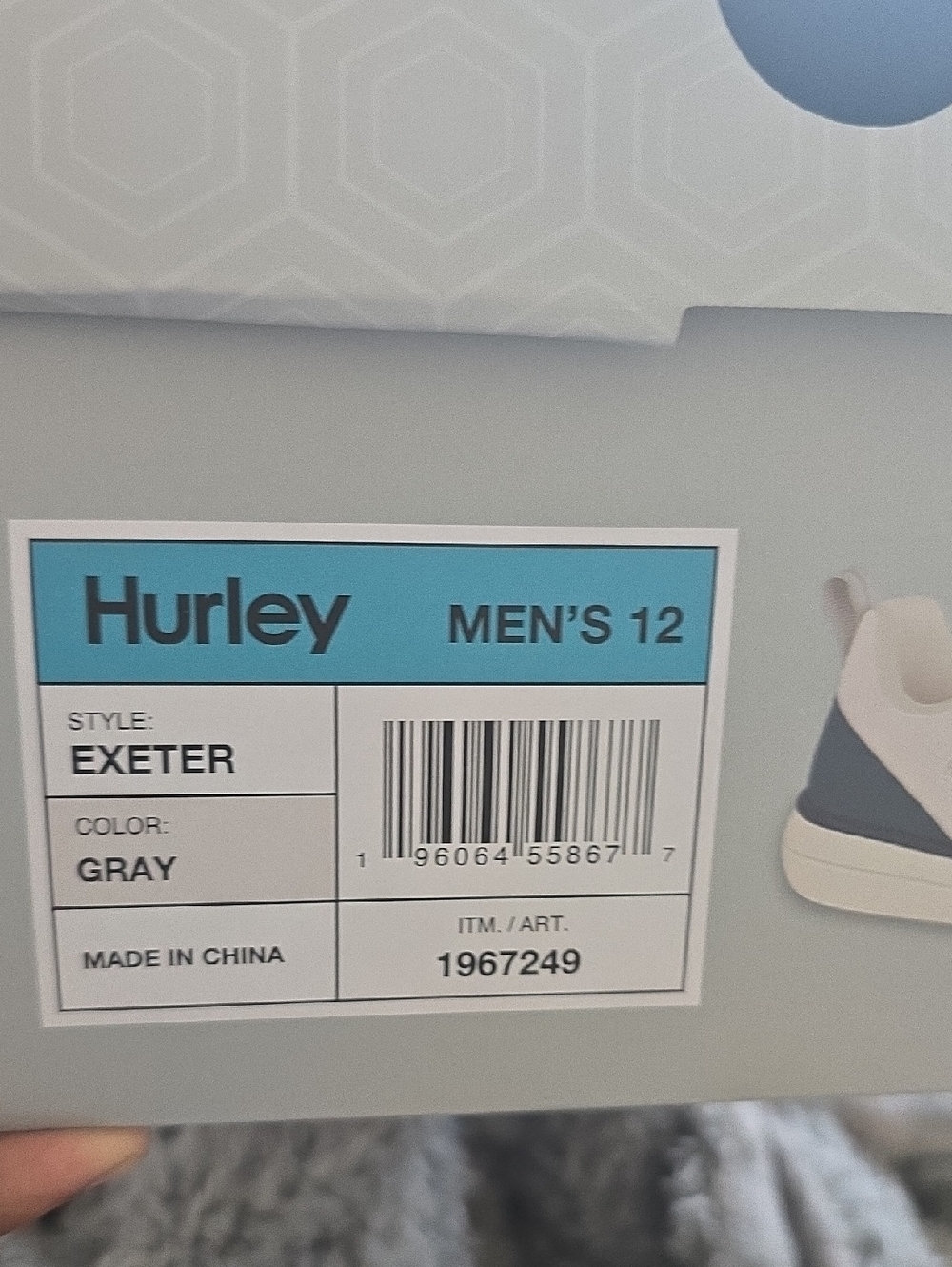 Hurley Exeter Men's Sneakers - Gray and White